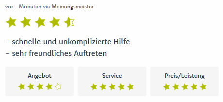 Bewertung Energietechnik Unger Chemnitz Stollberg